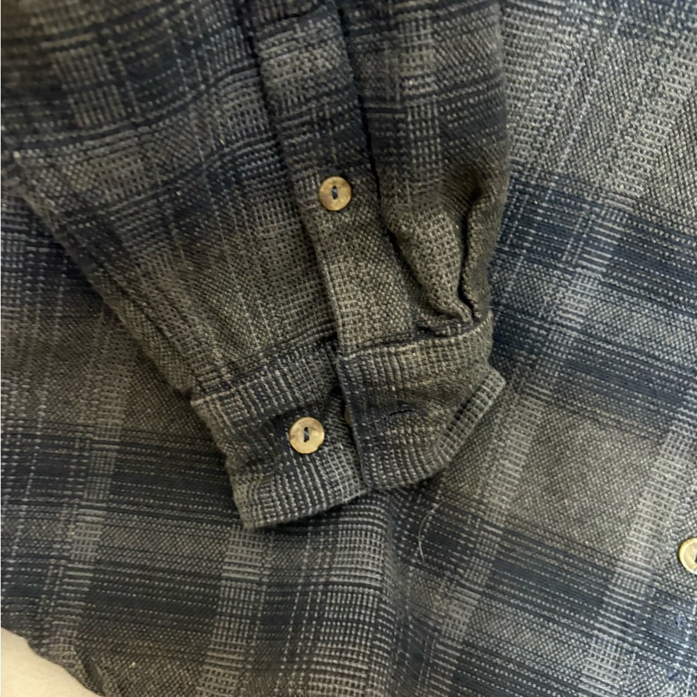 Carbon2Cobalt Shirt Mens Blue Green Plaid Button Up Flannel Casual Pocket M - Picture 4 of 4